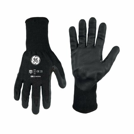 GE Foam Nitrile Black Dipped Gloves, 13GA, 1 Pair, XL GG226XLC